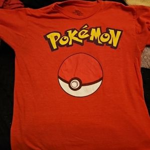 Medium Red Pokemon Pokeball shirt